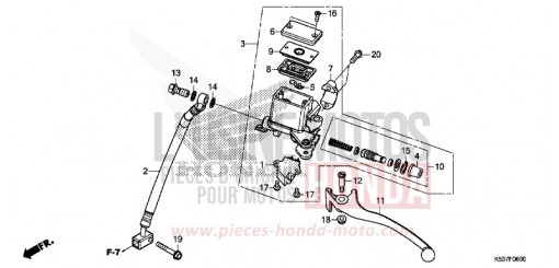REAR BRAKE MASTER CYLINDER SH300AH de 2017